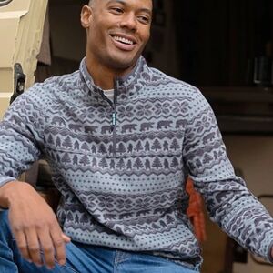 Chubbies The Bear Hug Fair Isle Fleece Pullover